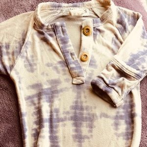 Lavender Shibori Infant Sacque